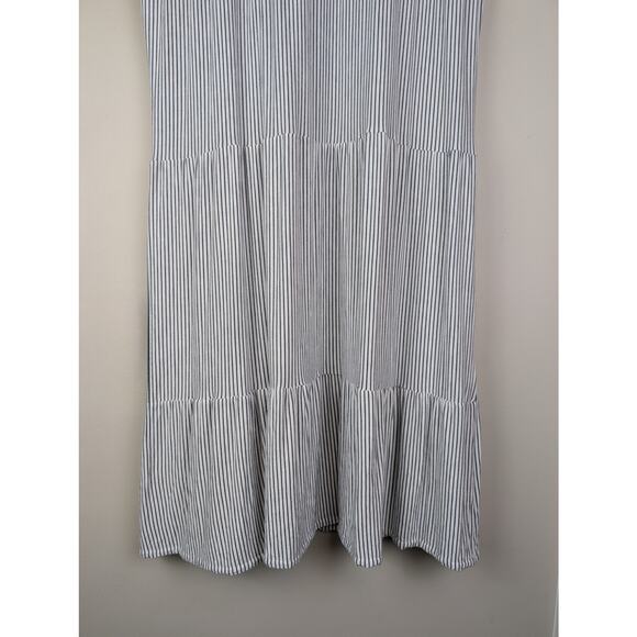 PLUTO Loungewear Stripe Tier Modal Dress Gown 40 M - Picture 3 of 6